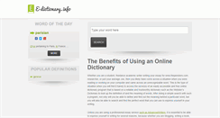 Desktop Screenshot of e-dictionary.info
